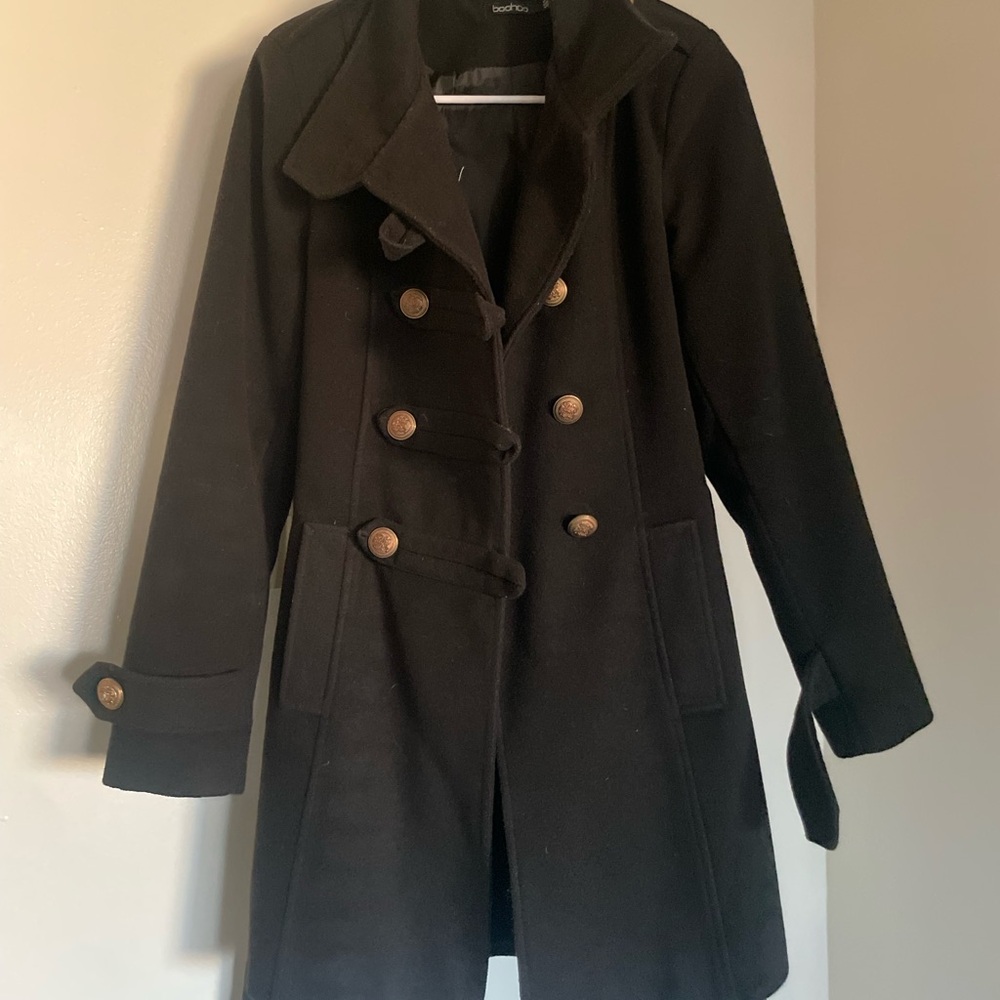 BLACK PEA COAT